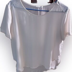 Lush Light Pink Short Sleeve Blouse